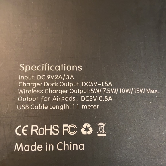 *New Black Multi-Function iPhone/android charger, watch, AirPod Charging Stand.* - Picture 5 of 8